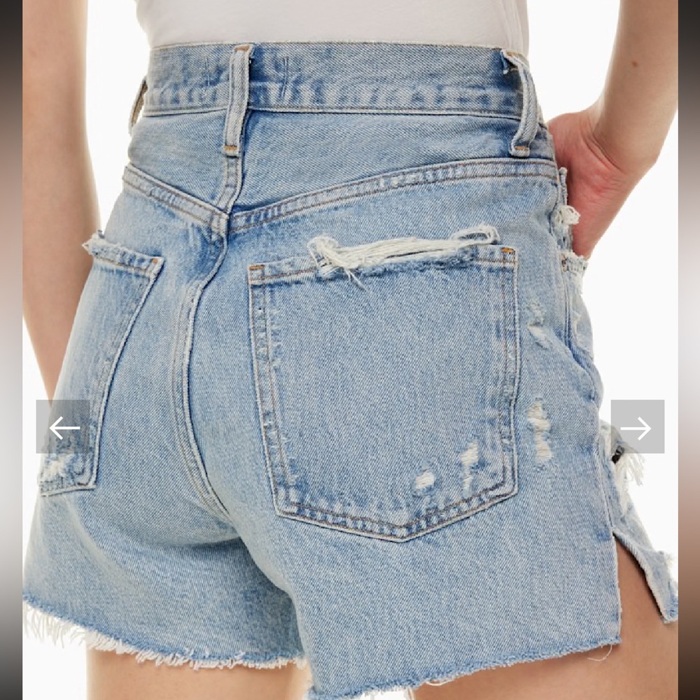 Agolde Dee Short Light Wash Shorts